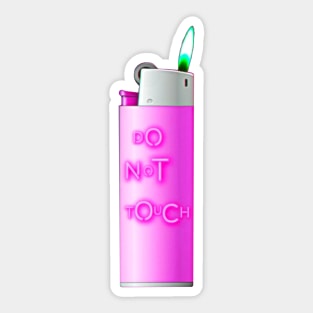 Pink Lighter Sticker